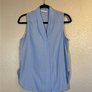 Array Light Blue Sleeveless Blouse